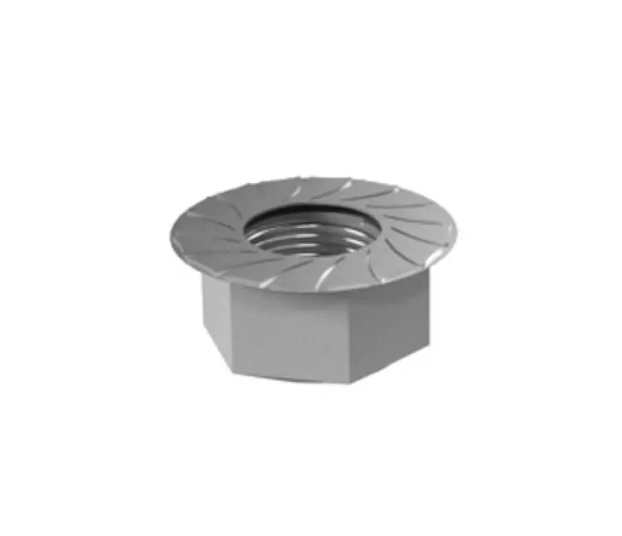 K2 Hexagon flange nut with serration  M10, DIN 6923, A2 (SU=200)
