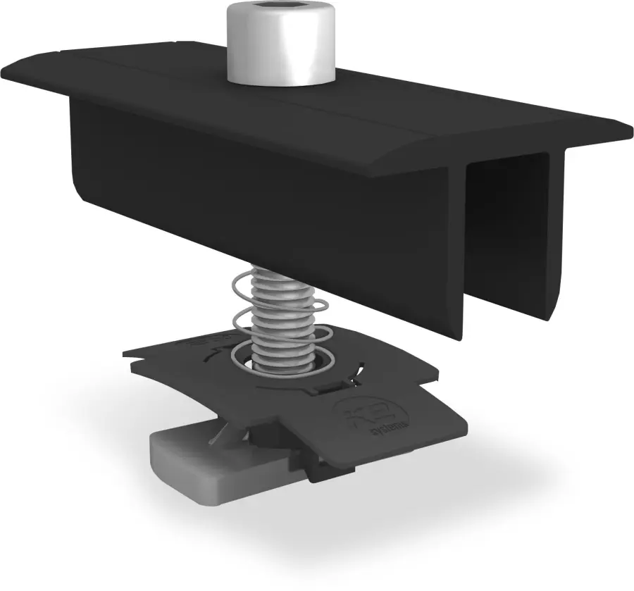 K2 Set XS Middle Clamp 30-33mm, 13mm, M8, blk anodized